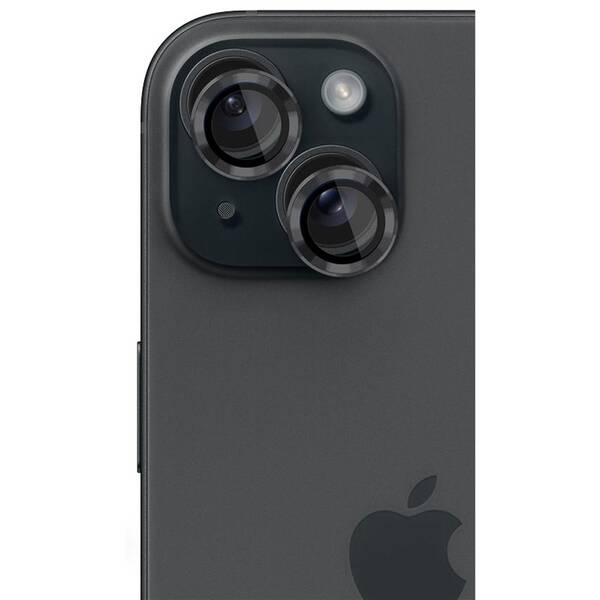 Ochranné sklo čočky fotoaparátu 3mk Lens Protection Pro na Apple iPhone 15 grafitové

