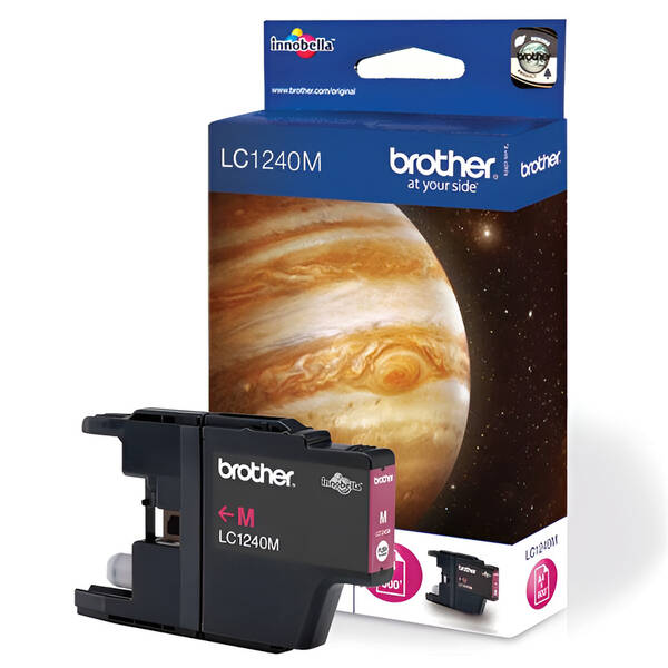 Inkoustová náplň Brother LC-1240M, 600 stran purpurová

