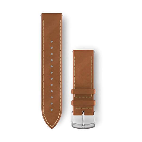 Řemínek Garmin Quick Release (20 mm), kožený hnědý

