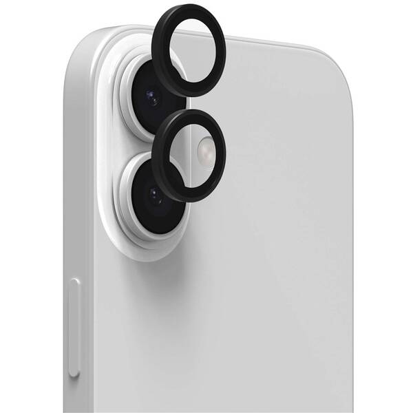 Ochranné sklo čočky fotoaparátu ZAGG InvisibleShield Premium GL (CameraRings) na Apple iPhone 17/16/16 Plus černé

