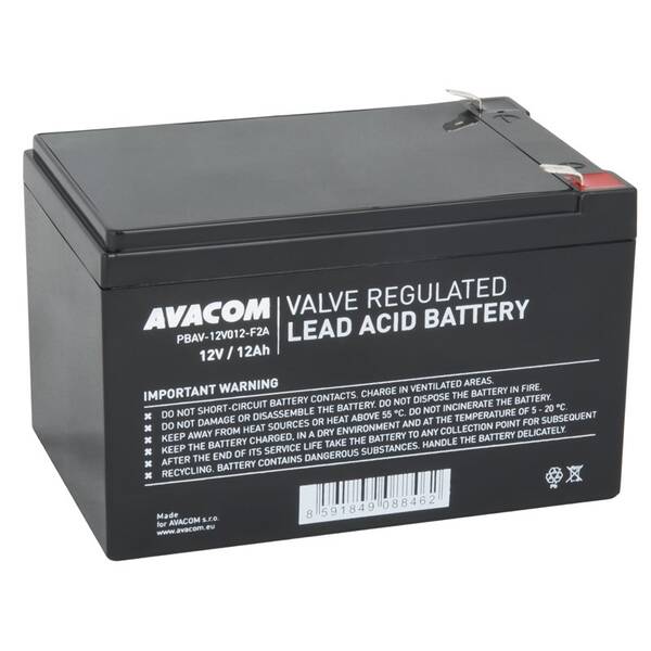 Olověný akumulátor Avacom 12V 12Ah F2 

