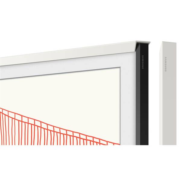 Výměnný rámeček Samsung pro Frame TV s úhlopříčkou 65" (2021), Zkosený design bílý

