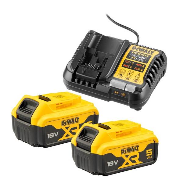 Set baterie a nabíječky Dewalt XR DCB1104P2 
