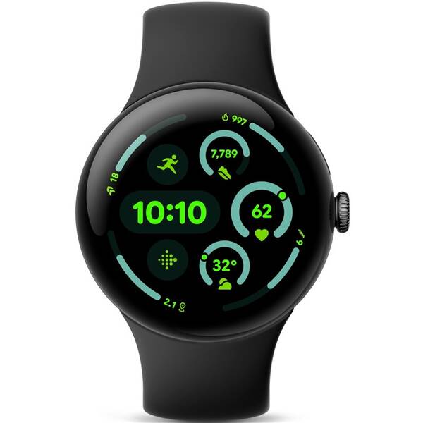 Chytré hodinky Google Pixel Watch 3 45mm - Obsidian 

