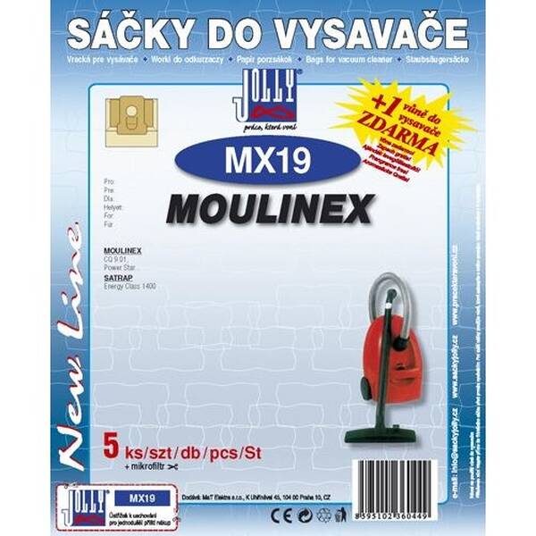 Sáčky do vysavače Jolly MX 19 (5 ks) 

