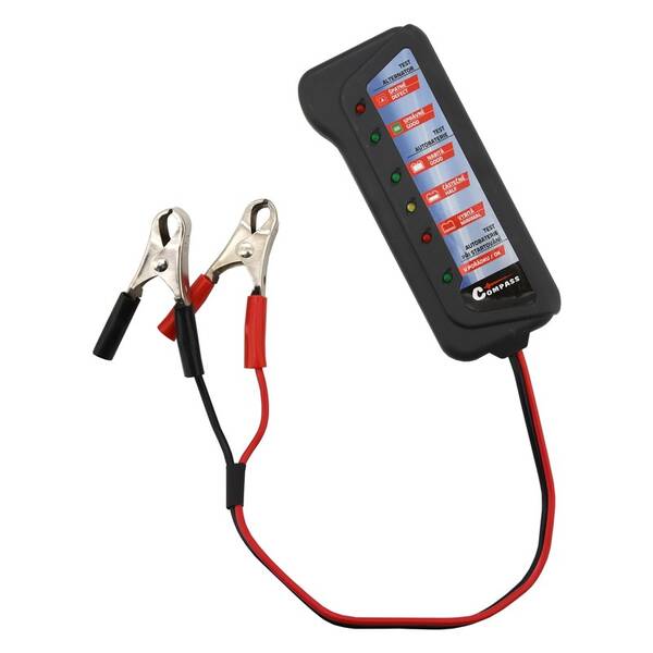 Tester autobaterie Compass a alternátoru 12 V 

