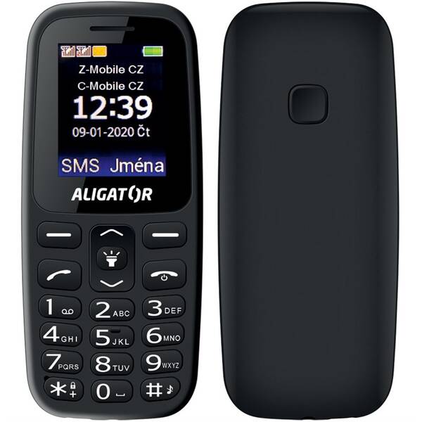 Mobilní telefon Aligator A220 Senior Dual SIM černý

