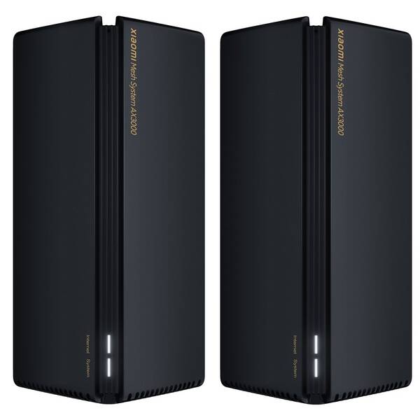 Komplexní Wi-Fi systém Xiaomi AX3000 (2-pack) černý

