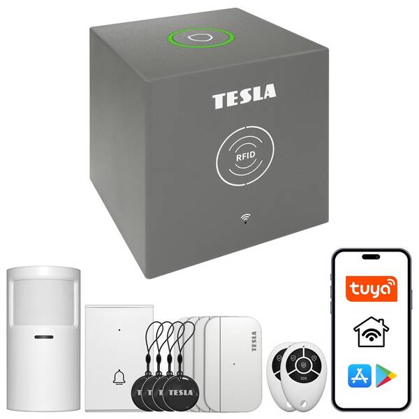 Kompletní sada Tesla SecureQ i13, Wi-Fi šedá

