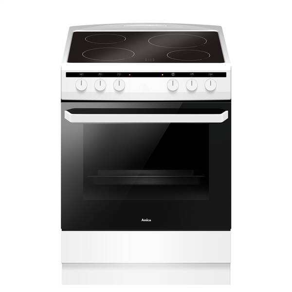 Sklokeramický sporák Amica SS 6110 RW bílý

