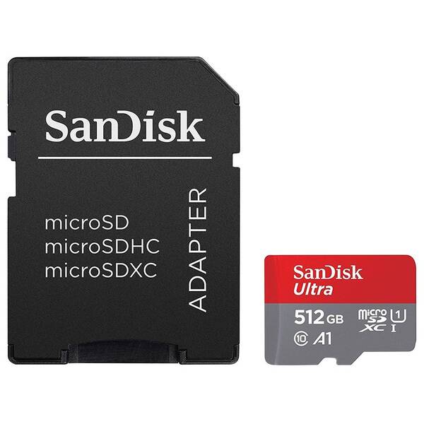 Paměťová karta SANDISK 512GB UHS-I U1 (100R) + adapter 

