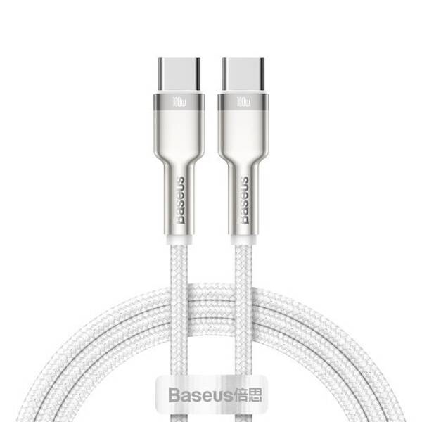 Kabel Baseus Cafule Series USB-C/USB-C 100W 2m bílý

