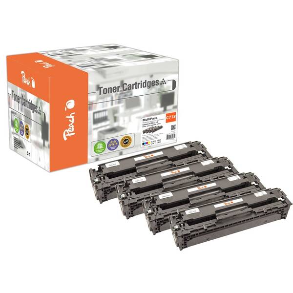 Toner Peach Canon CRG718 MultiPac, 1x3500/3x2800 stran vícebarevný

