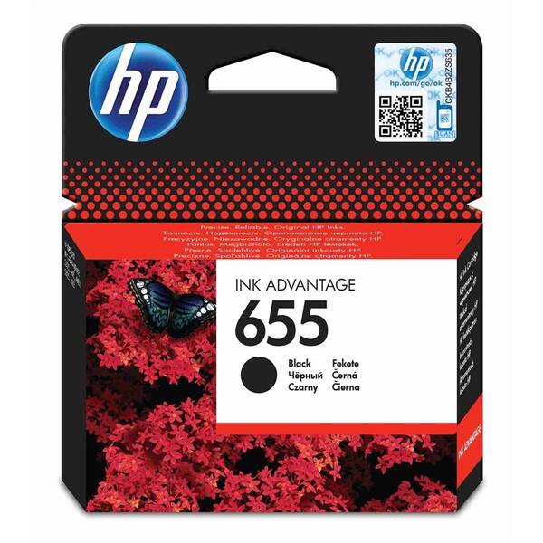 Inkoustová náplň HP 655, 550 stran černá

