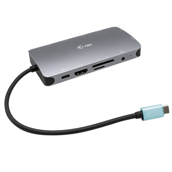 USB Hub i-tec USB-C/3x USB 3.1, RJ45, 3,5mm jack, SD, Micro SD, HDMI, VGA, USB-C PD 100W 

