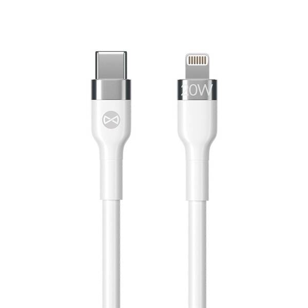 Kabel Forever Flexible USB-C/Lightning, 20W, 1m bílý

