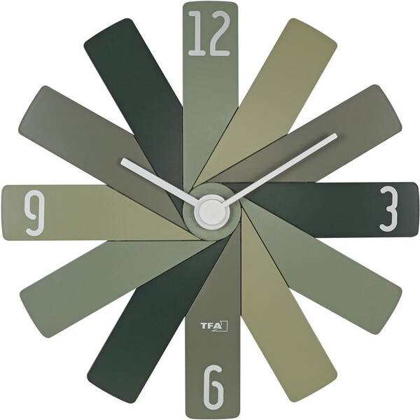 Nástěnné hodiny TFA TFA 60.3020.04 CLOCK IN THE BOX zelené

