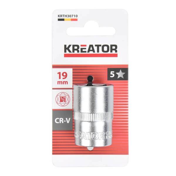 Nástrčná hlavice Kreator KRTH30710 1/2" 19mm 


