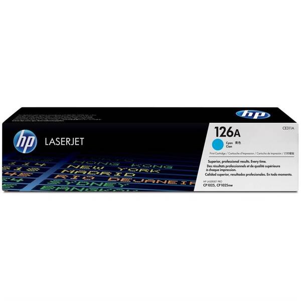 Toner HP 126A, 1 000 stran azurový

