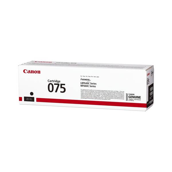 Toner Canon 075 BK, 6365C002, 1400str. černý

