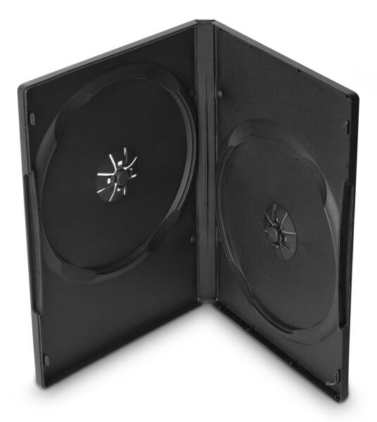 Obal Cover IT pro 2 DVD, 14mm, 10ks/bal černý

