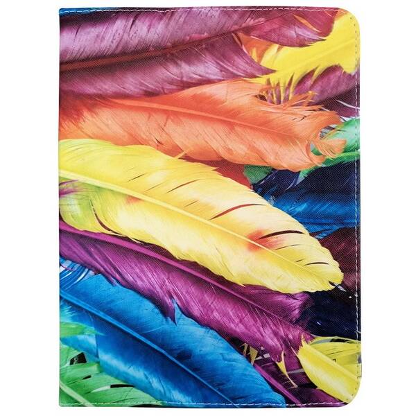 Pouzdro na tablet flipové GreenGo Color Feathe na tablet 7-8" 

