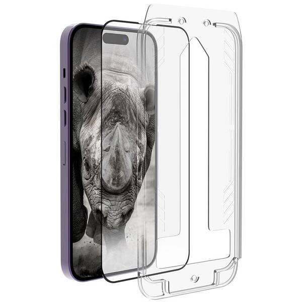 Tvrzené sklo RhinoTech 2.5D na Apple iPhone 13/13 Pro/14 + samoaplikátor 


