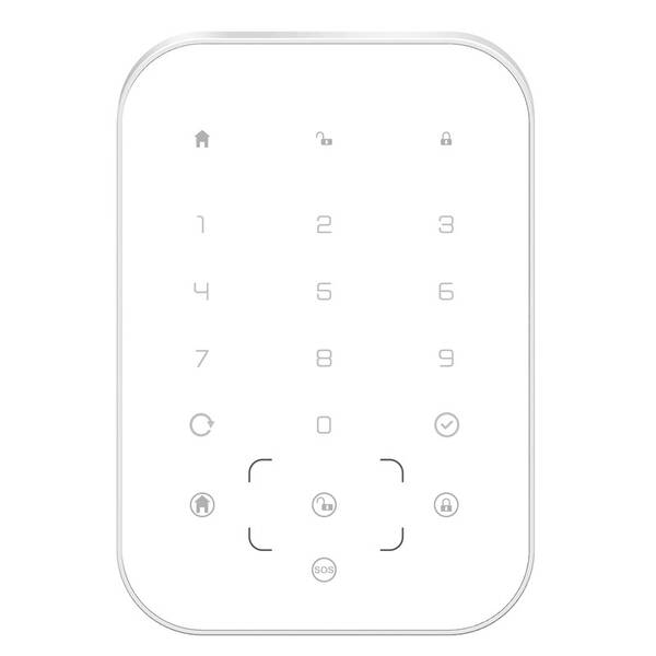 Klávesnice k alarmům iGET SECURITY MP13, s RFID čtečkou bílá

