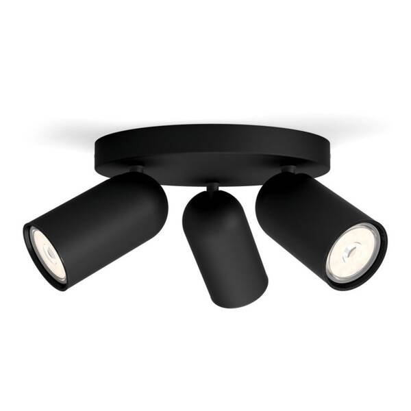 Bodové svítidlo Philips Pongee, 3xGU10 černé

