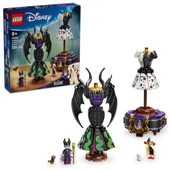 Stavebnice LEGO® │ Disney 43262 Šaty Zloby a Cruelly De Vil 

