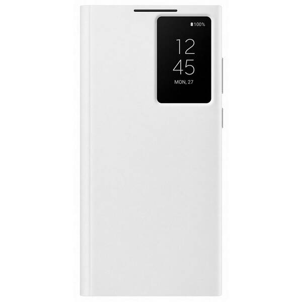 Pouzdro na mobil flipové Samsung Clear View na Galaxy S22 Ultra bílé

