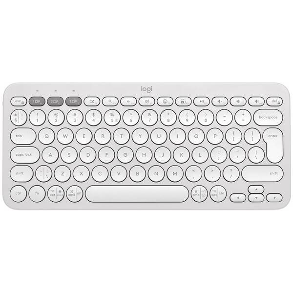 Klávesnice Logitech Pebble Keys 2 K380s, US INT'L bílá

