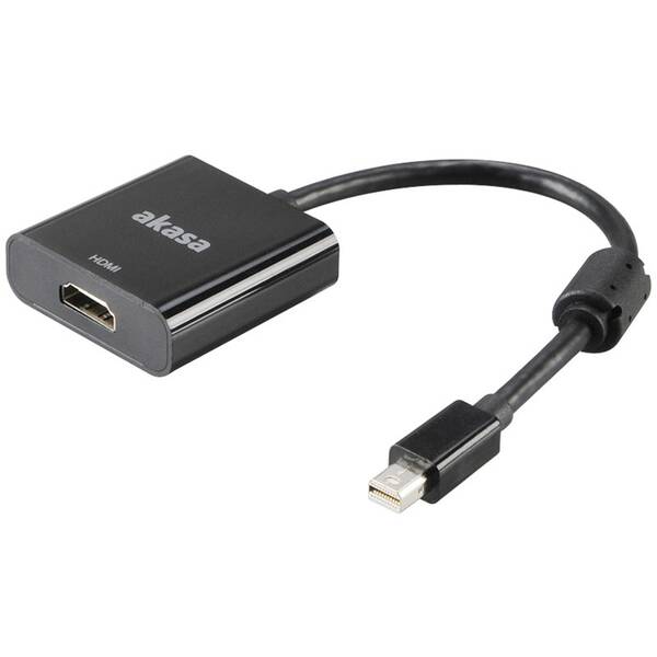 Redukce AKASA Mini DisplayPort/HDMI, 0,2m černá

