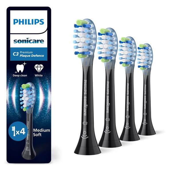 Náhradní hlavice Philips HX9044/88 (4 ks) černá

