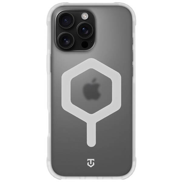 Kryt na mobil Tactical MagForce Hexagon na Apple iPhone 16 Pro Max bílý/průhledný

