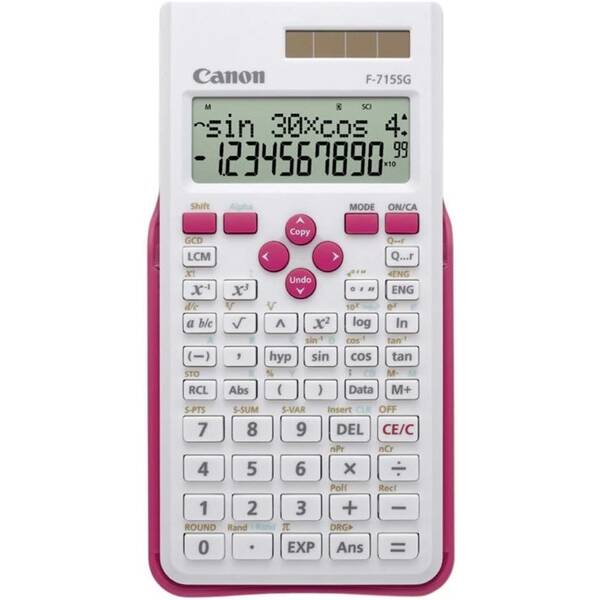 Kalkulačka Canon F-715SG bílá/růžová

