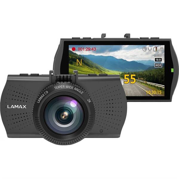 Autokamera LAMAX C9 GPS (s hlášením radarů) černá

