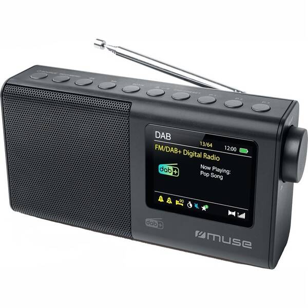 Radiopřijímač s DAB+ MUSE M-117 DBT černý

