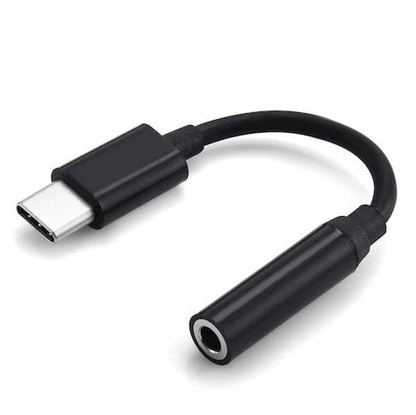 Redukce Forever USB-C/3,5mm Jack černá

