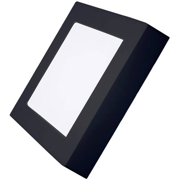 Stropní svítidlo Solight CCT, přisazené, 12 W, 900 lm, čtvercové černé

