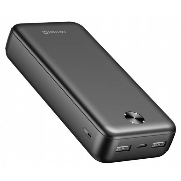 Powerbanka Swissten Worx Pro 20000 mAh černá

