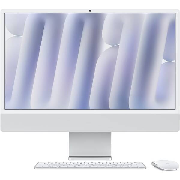 Počítač All In One Apple 24" CTO Sklo s nanotexturou M4 10× CPU 10× GPU, 16 GB, 1 TB - stříbrný CZ 

