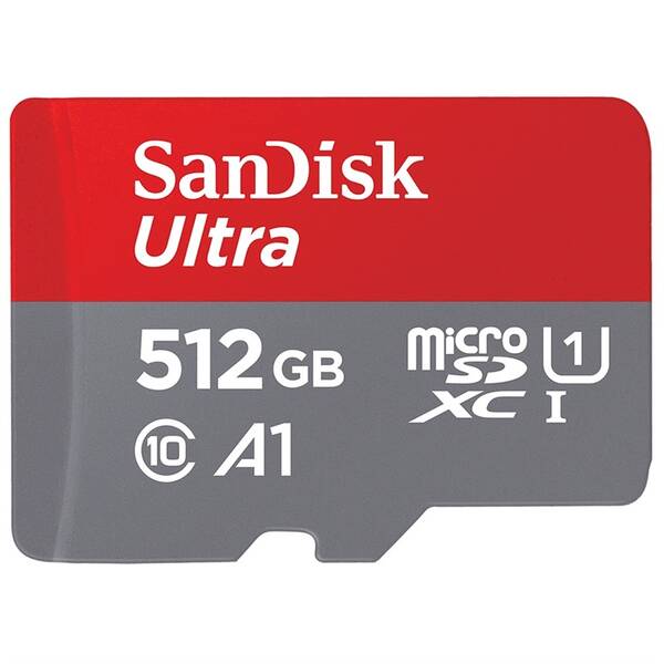 Paměťová karta SANDISK 512GB UHS-I U1 (120W/20W) + adapter 

