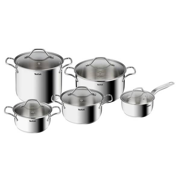 Sada nádobí Tefal B864SA74, 10 ks nerez
