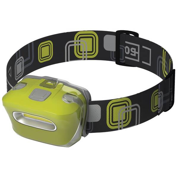 Čelovka EMOS P3528, COB LED, 150 lm, 20 m, 3x AAA zelená

