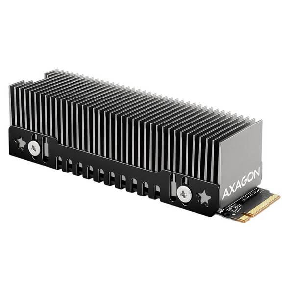 Chladič Axagon CLR-M2XT, M.2 SSD 2280, 24 mm černý

