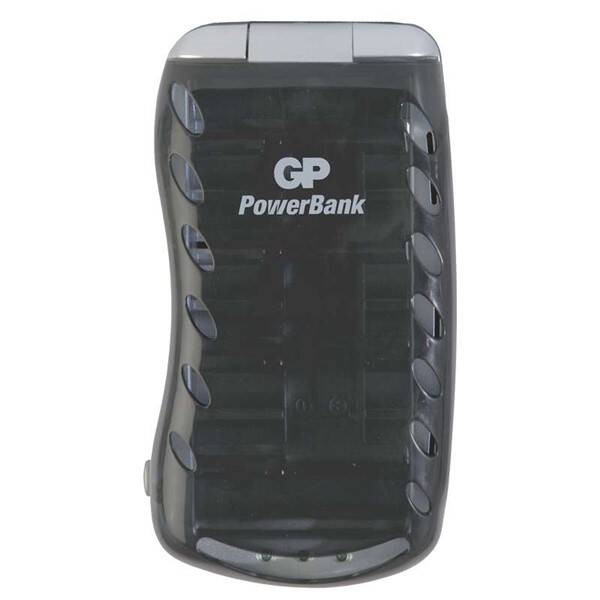 Nabíječka GP PB19 pro AA, AAA, C, D, 9V černá

