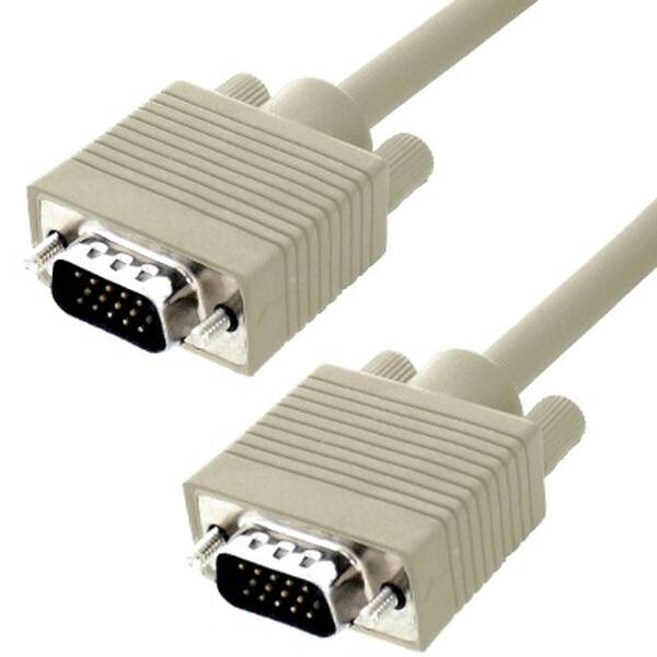 Kabel LAMA VGA/VGA, (15 pin) 3m béžový

