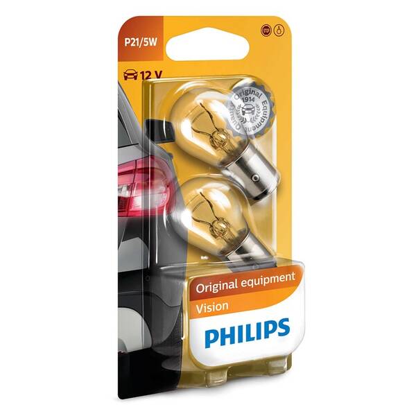 Autožárovka Philips Vision P21/5W  (2 ks) 

