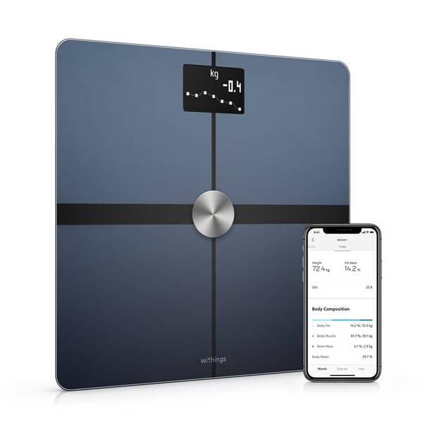 Osobní váha Withings Body+,  WBS05-Black-All-Inter černá

